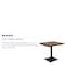 Flash Furniture Outdoor Faux Teak Dining Table with Poly Slats XU-DG-HW1045-GG - alternate 10